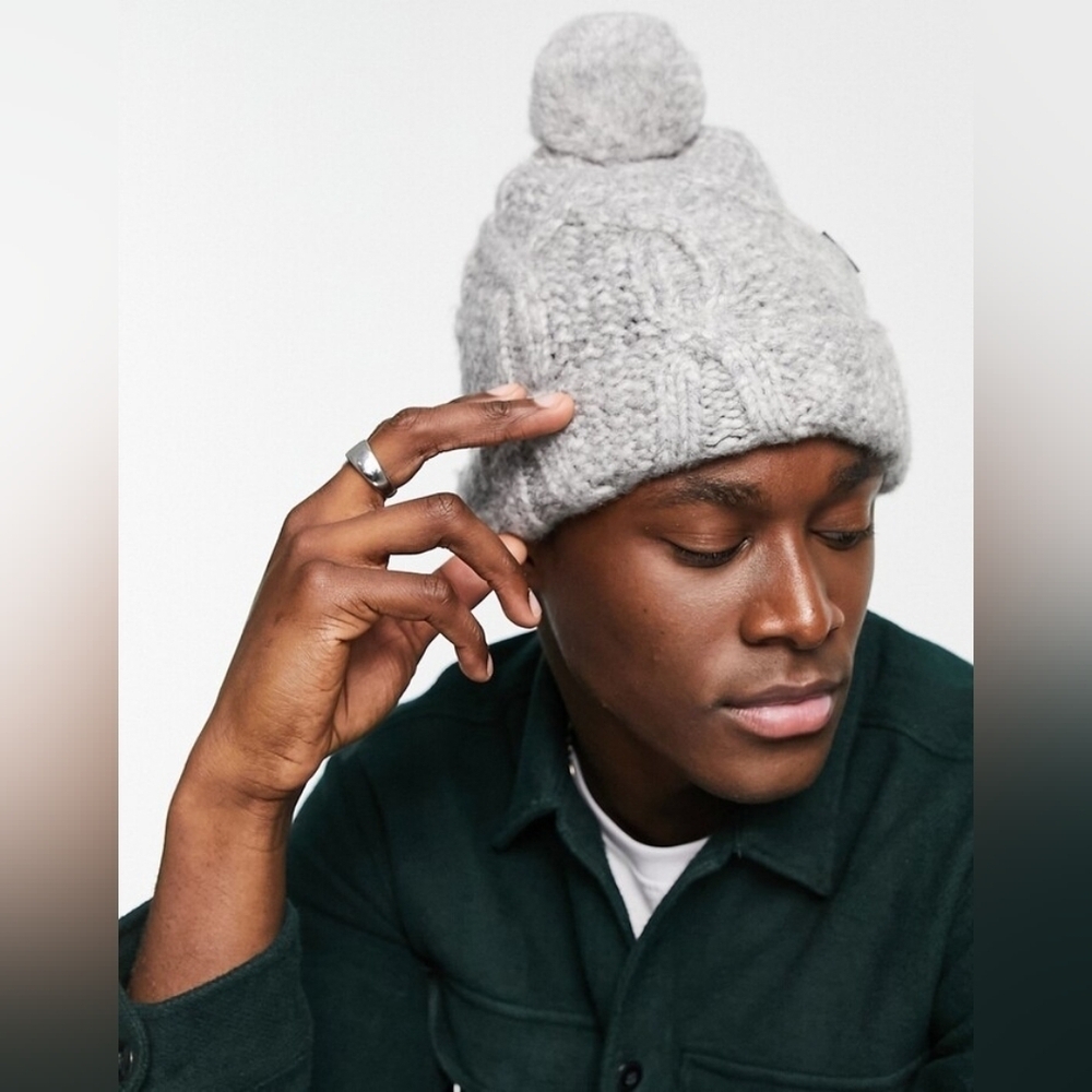 🌻NWT Ted Baker Men's Ivur Pom-Pom Hat, One Size, Wool Blend